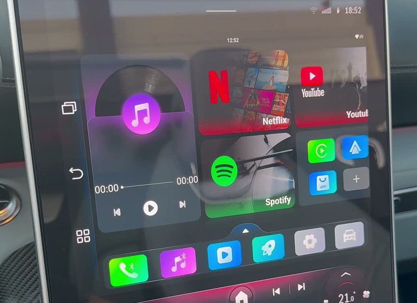 Apps on the factory display